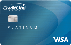 Credit One Bank® Platinum Visa® for Rebuilding Credit logo.
