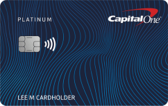 Capital One Platinum Secured Credit Card logo.