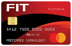 FIT™ Platinum Mastercard® logo.