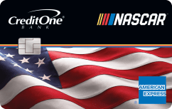 Credit One Bank® NASCAR® American Express® Credit Card for Rebuilding Credit card image.