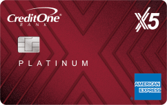 Credit One Bank Platinum X5 American Express® Card