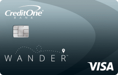 Credit One Bank Wander<sup>™</sup> Card With No Annual Fee image.