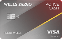 Wells Fargo Active Cash<sup>®</sup> Card image.