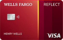 Wells Fargo Reflect<sup>®</sup> Card image.