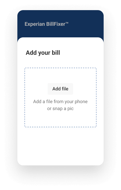 WUpload bill to Experian BillFixer