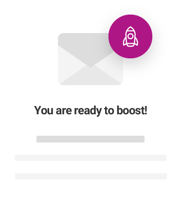 Boost notification graphic