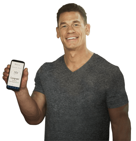 Phone with a good score and credit usage.